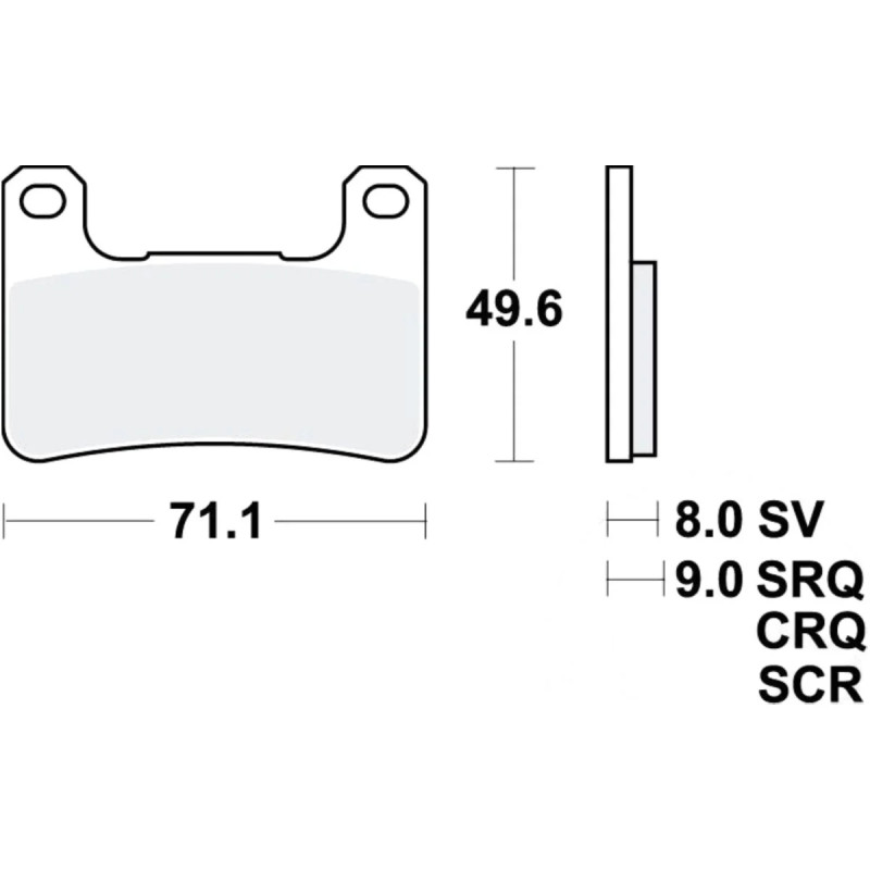 Klocki hamulcowe TRW MCB752SCR