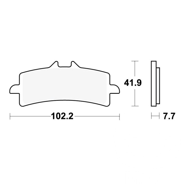 Klocki hamulcowe TRW MCB792SRT