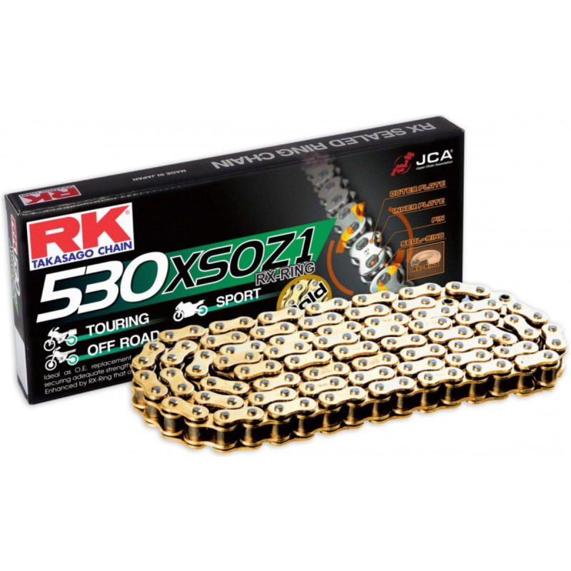 Łańcuch napędowy RK 530XSOZ1/110 RX-Ring G&G otwarty z zakuwką