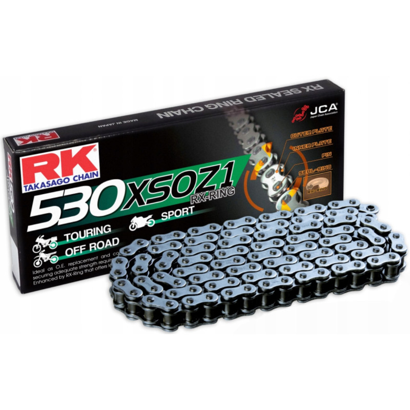 Łańcuch napędowy RK 530XSOZ1/108 RX-Ring otwarty z zakuwką