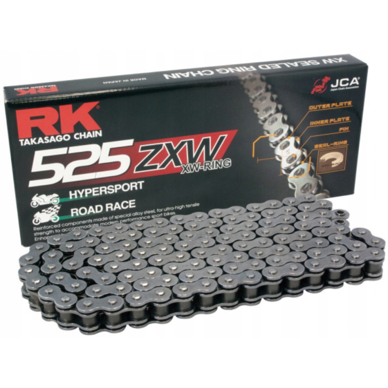 Łańcuch napędowy RK 525ZXW/116 XW-Ring otwarty z zakuwką