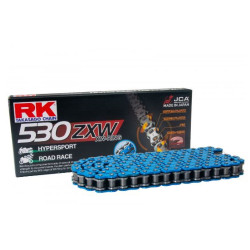 Łańcuch napędowy RK 530ZXW/114 XW-Ring niebieski otwarty z zakuwką
