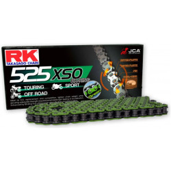 Łańcuch napędowy RK 525XSO/108 RX-Ring zielony otwarty z zakuwką