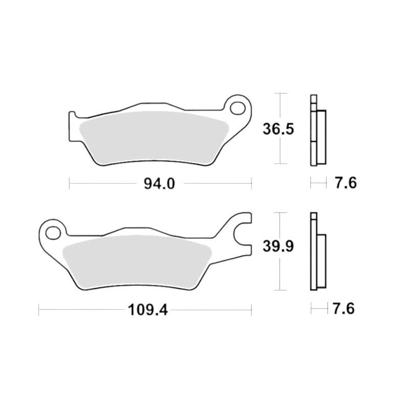 Klocki hamulcowe TRW MCB896